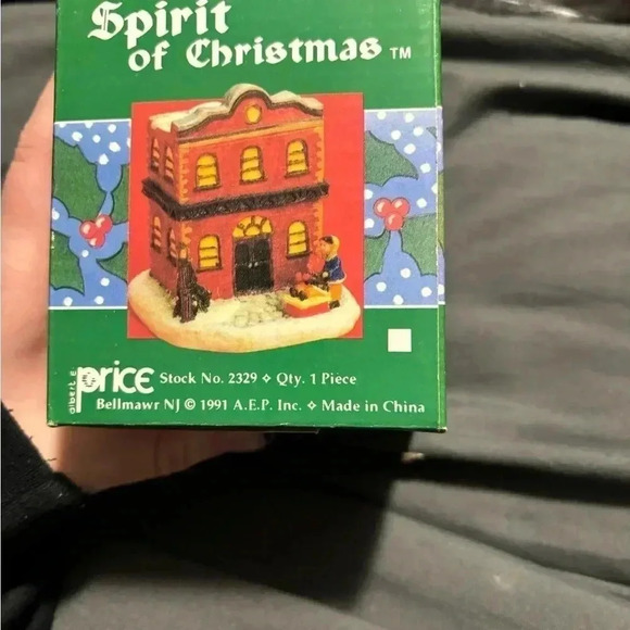 1991 VINTAGE ALBERT E PRICE SPIRIT OF AMERICA VICTORIAN CHRISTMAS HOUSE - Picture 9 of 9